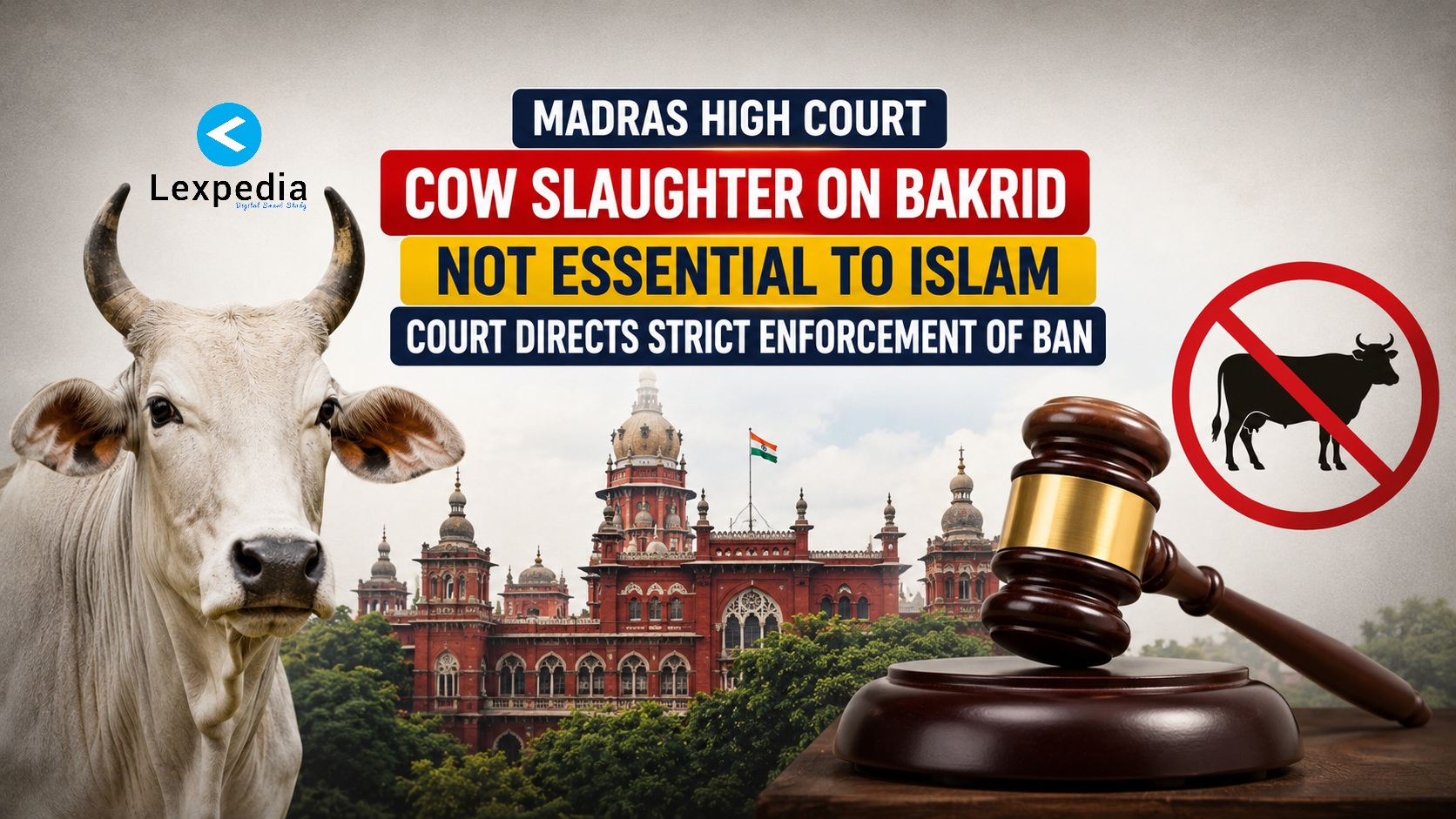 Madras High Court Says Cow Slaughter On Bakrid Is Not Essential Religious Practice; Directs Strict Enforcement Of Ban