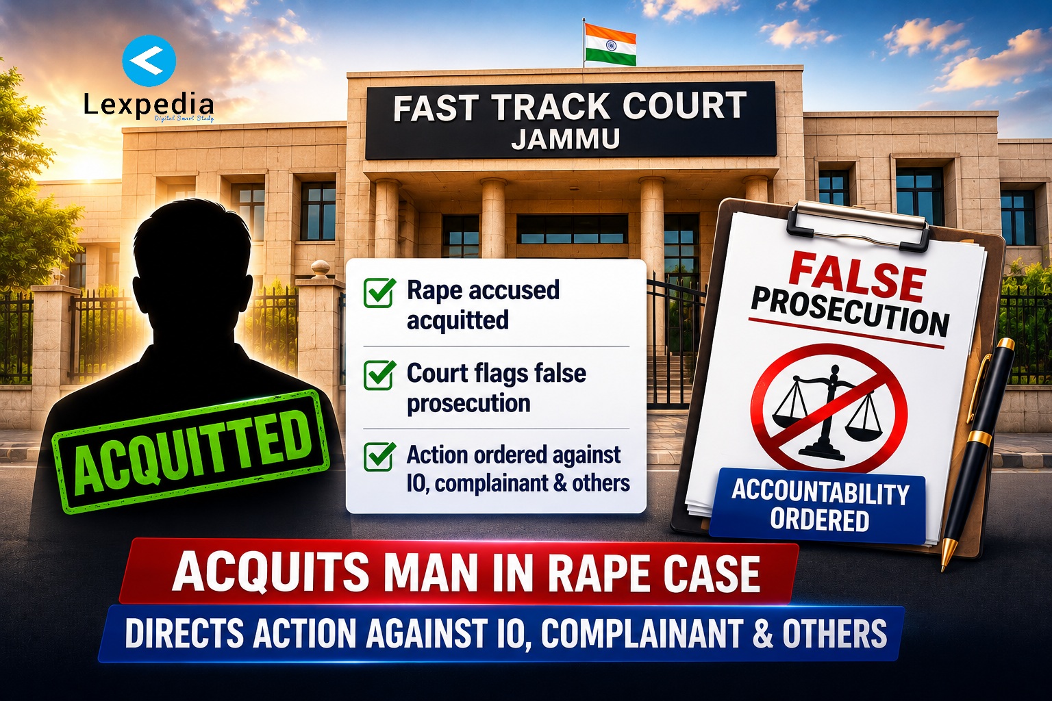 Jammu Court Acquits Man In Alleged Rape Case, Orders Action Against Investigating Officer, Complainant & NGO Workers