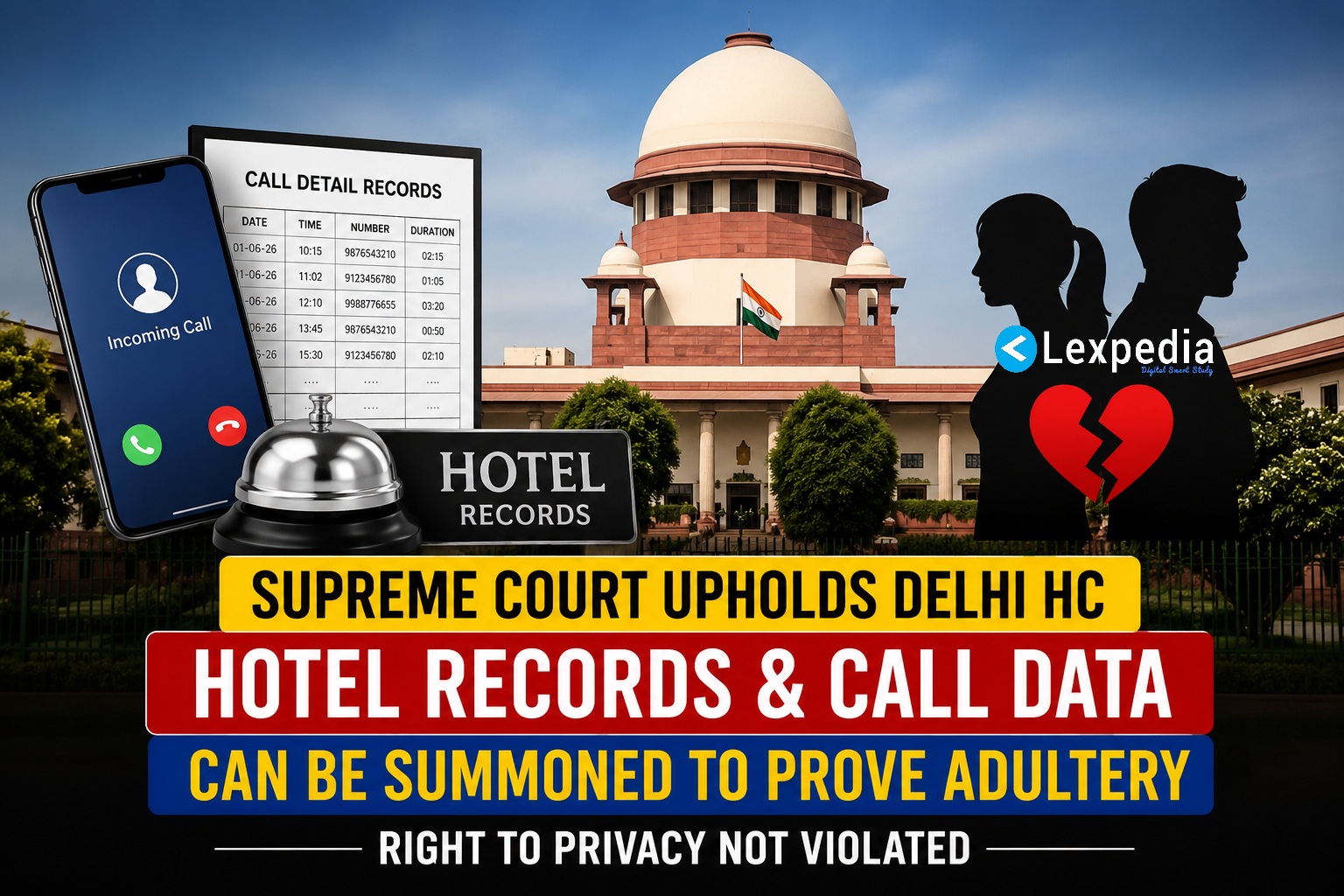 Summoning Hotel Records and Call Detail Records to Prove Adultery Does Not Violate Right to Privacy: Supreme Court Upholds Delhi High Court Ruling