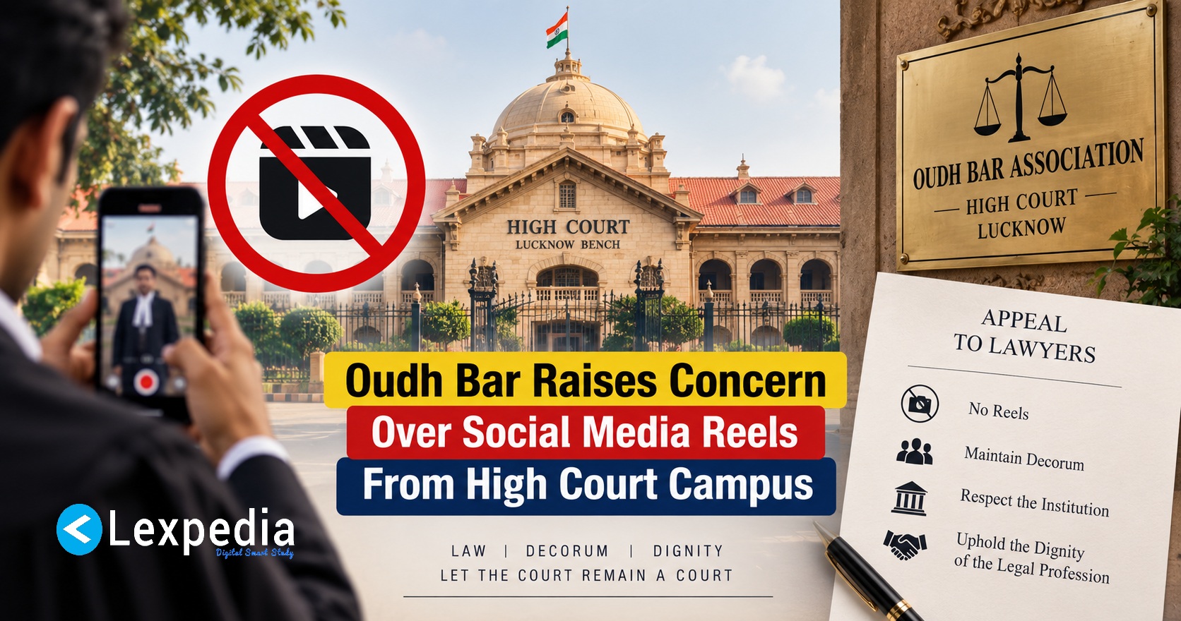 Oudh Bar Raises Concern Over Social Media Reels From High Court Campus, Urges Lawyers To Maintain Decorum