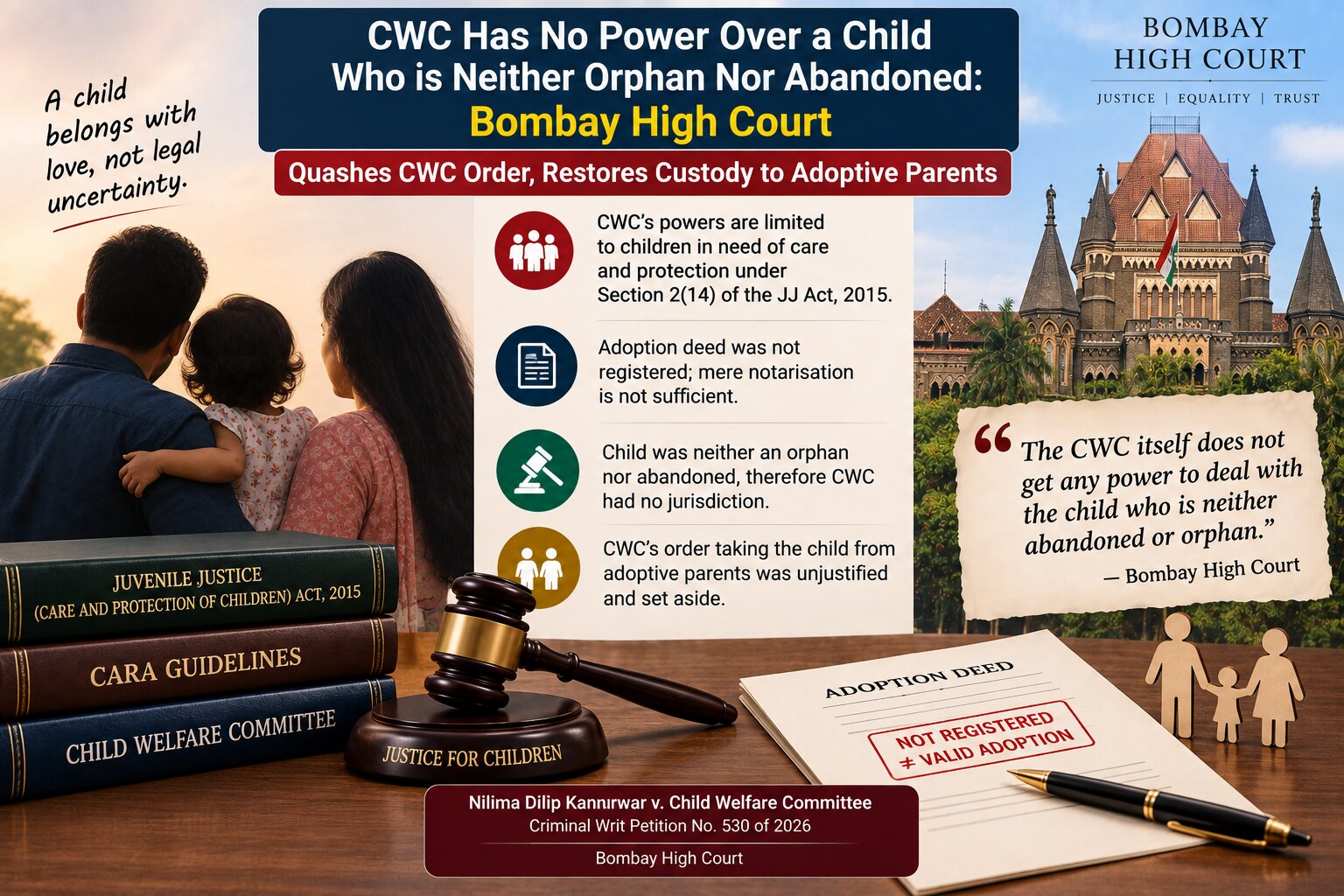Nilima Dilip Kannurwar v. Child Welfare Committee, 2026