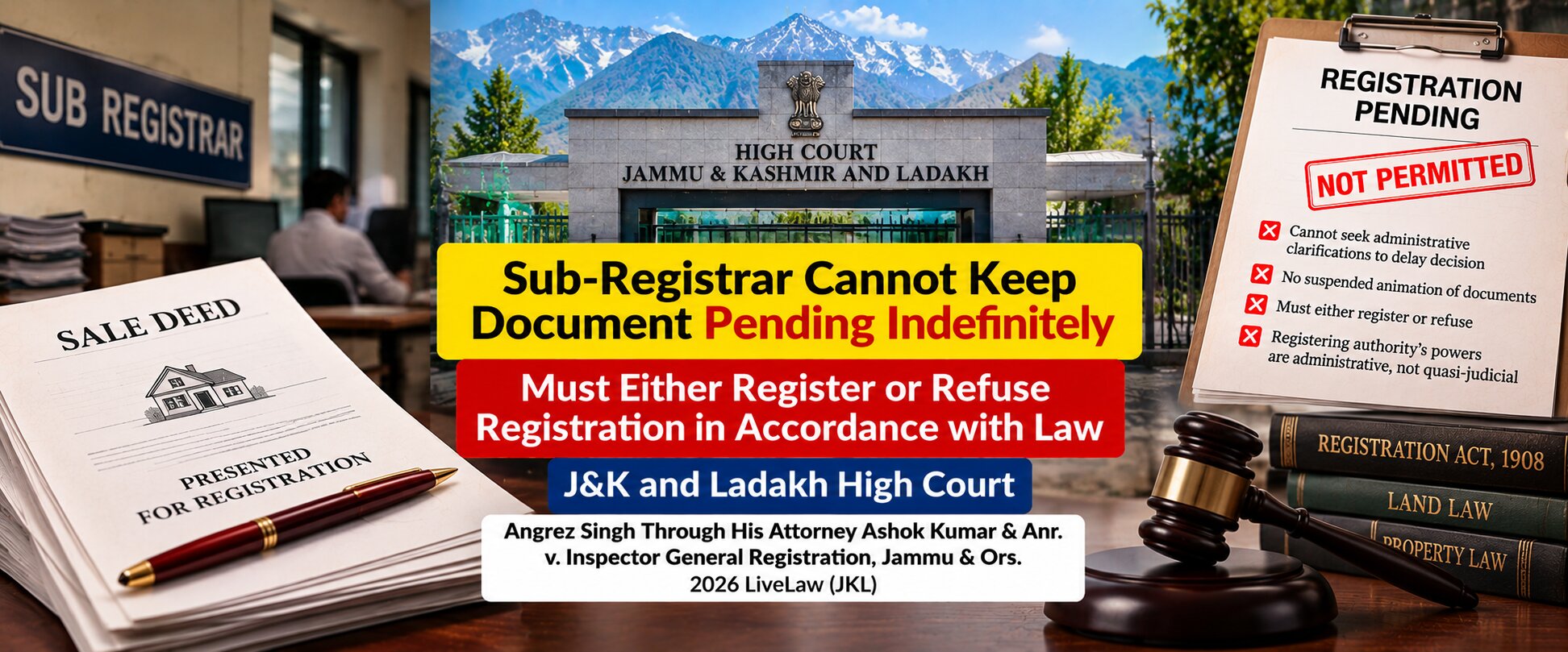 Angrez Singh Through His Attorney Ashok Kumar & Anr. v. Inspector General Registration, Jammu & Ors., 2026